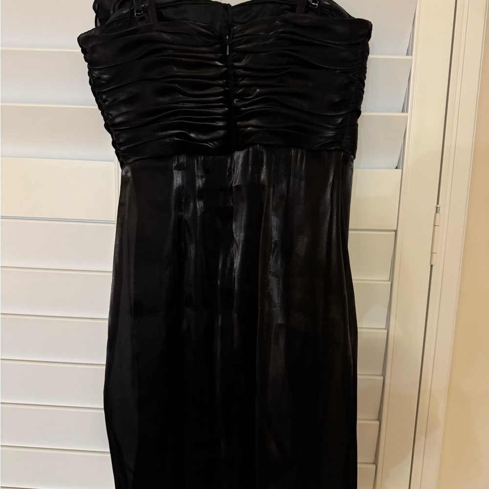 Aidan Mattox Organza Strapless Mini Black Dress Size: 6 NWT - Picture 12 of 14
